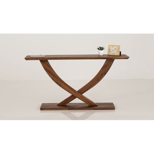 Wade Logan® Catelynn 57'' Solid Wood Console Table & Reviews | Wayfair